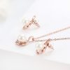 Creative Two-piece Alloy Pearl Jewelry Set Simple And