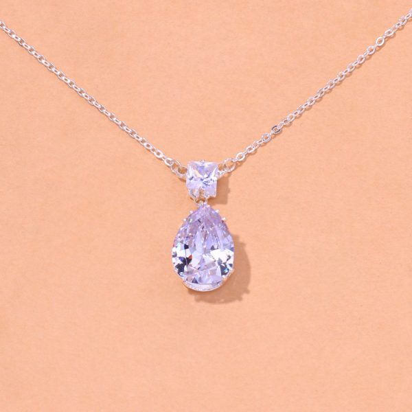 Simple Jewelry Set Bride Necklace And Earrings Suite