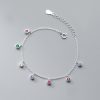 Simple Geometric Round Ornamental Stone Tassel Elegant Graceful Hand Jewelry