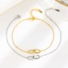 S925 Sterling Silver Mobius Strip Bracelet