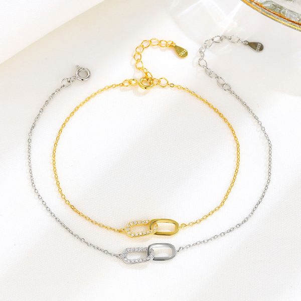 S925 Sterling Silver Mobius Strip Bracelet