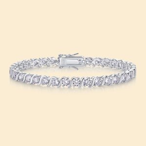 Light Luxury High-grade Fashion 925 Silver Horoscope Buckle Full Inlaid Bracelet