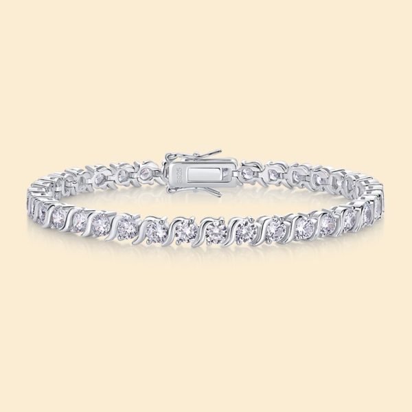 Light Luxury High-grade Fashion 925 Silver Horoscope Buckle Full Inlaid Bracelet