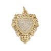 Oil Dripping Red Love Pendant Micro Inlaid Zircon Accessories