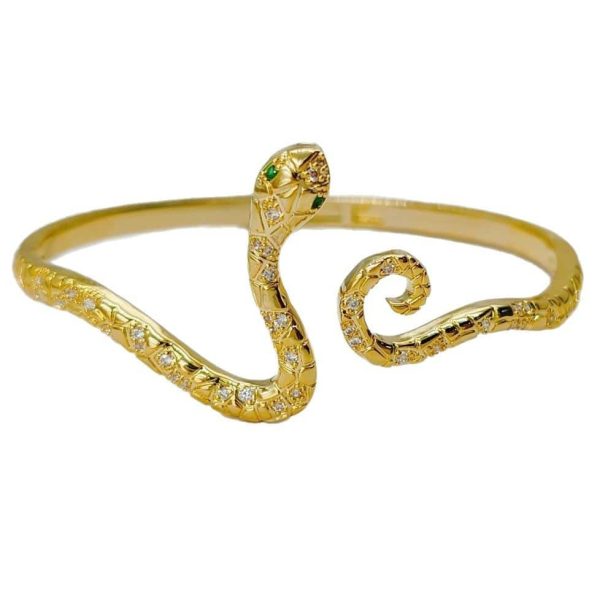 Retro Distressed Simulated Snakes Bracelet Punk Snake Bracelet