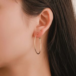 Fashion Large Medium And Small Suit Circle Earrings