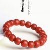 Natural Full Color South Red Old Beads Bracelet