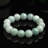 Natural Emerald Lotus Beads Jade Bracelet