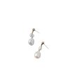 High Quality Natural Baroque Eardrops Sterling Silver Earrings