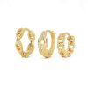 INS Wind Chain Diamond Earring Set