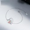Heart-shaped Mother And Daughter Bracelet