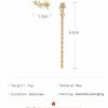 Personality Diamond Star Set Earrings Women Fashion Tassels