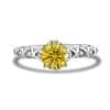 925 Sterling Silver Moissanite Ring Women's Pt950 Gold-plated Vine Winding Light Luxury