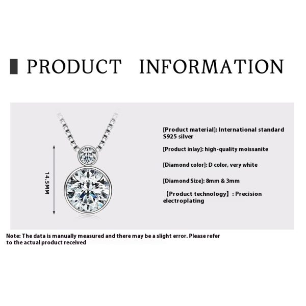 Water Drop Pendant Women's Diamond Necklace Minority All-match