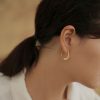 Unique Wheat Earrings Trendy Circle Ear Hook Elegant High-grade Stylish And Personalized Earrings