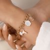 Women's Shell Pearl Mermaid Tail Bracelet