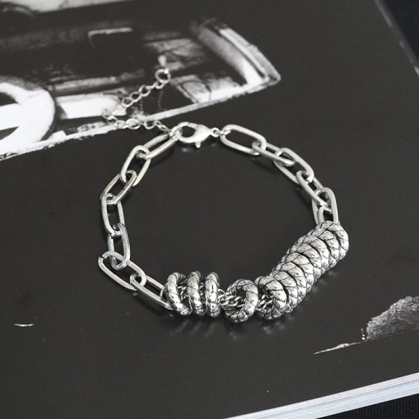 Trend Personality Circle Retro Stitching Bracelet