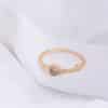 Natural Elongated Stone Key Ring