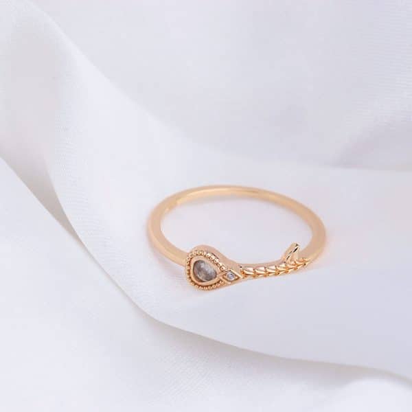 Natural Elongated Stone Key Ring