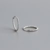 More Sizes Circle Polka Dot S925 Sterling Silver Ear Clip