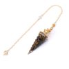 Rainbow Color Crystal Pendant Gravel Beads Pendant Reiki Resin Pendant