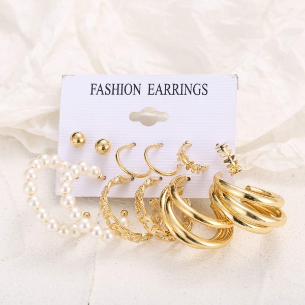 1d190bb3-fac5-4c0f-8ce2-f825a08d0249.jpg Retro Simple Temperament Ladies Plain Silver Simple Earring Set