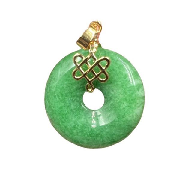 Jade Coin Buckle Pendant Necklace
