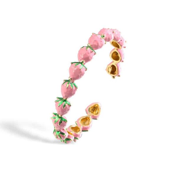 Fruit Strawberry Ornamental Bracelet Women