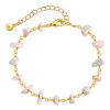 Irregular Natural Gravel Niche Turquoise Bracelet