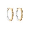 925 Sterling Silver Gold And Silver Color Matching Circle Ear Clip Women