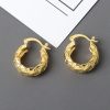 Fashionable All-match Diamond Circle Copper Earrings