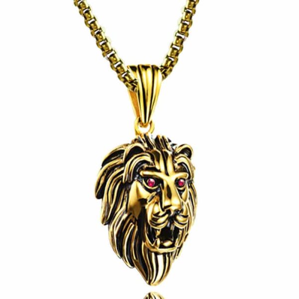 1dc8ec72-a7d6-442a-98cb-d767314950c5.jpg Retro Lion's Head Stainless Steel Domineering Necklace