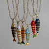 Necklace Female Fishtail Colorful Light Luxury Temperament All-match
