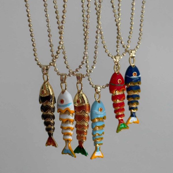 Necklace Female Fishtail Colorful Light Luxury Temperament All-match
