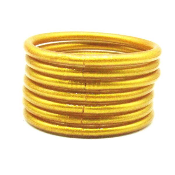 PVC Silica Gel Tube Gold Powder Bracelet