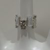 Cross Zircon Ring Ins Women's Special Interest Design Open Gemstone Ring
