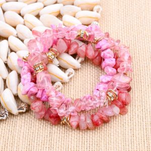 European And American Natural Stone Beaded Bracelet For Women