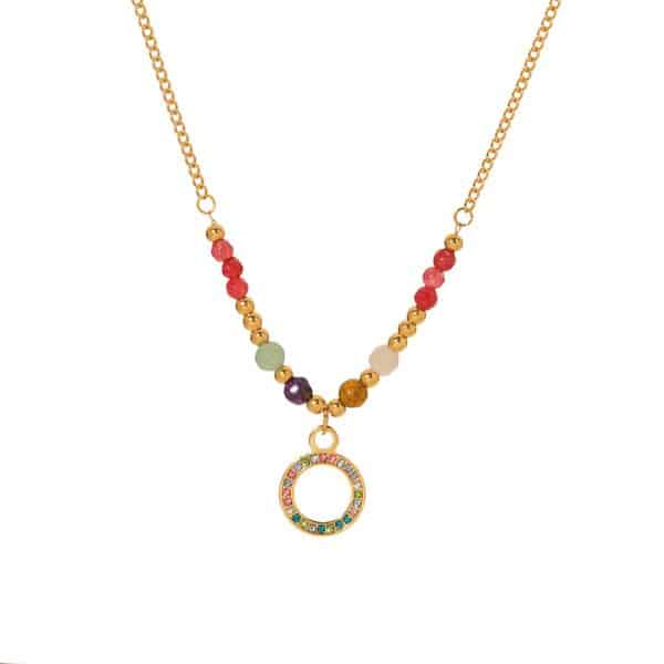 Rings Pendants Stone Necklace