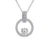 Pink Diamond Necklace Women's V-shaped Round Bag New