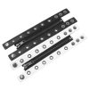 Rivet Chain Ornament Leather Bracelet Women's Round Hole Zipper Wide Version