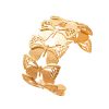 Women's Simple Titanium Steel Butterfly Open-end Bracelet