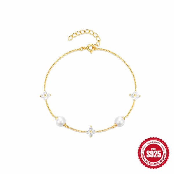 1f3f232d-f2ed-477e-933e-9db5c1ec5561.jpg S925 Sterling Silver Leaf Grass Pearl Fashion Temperamental Bracelet