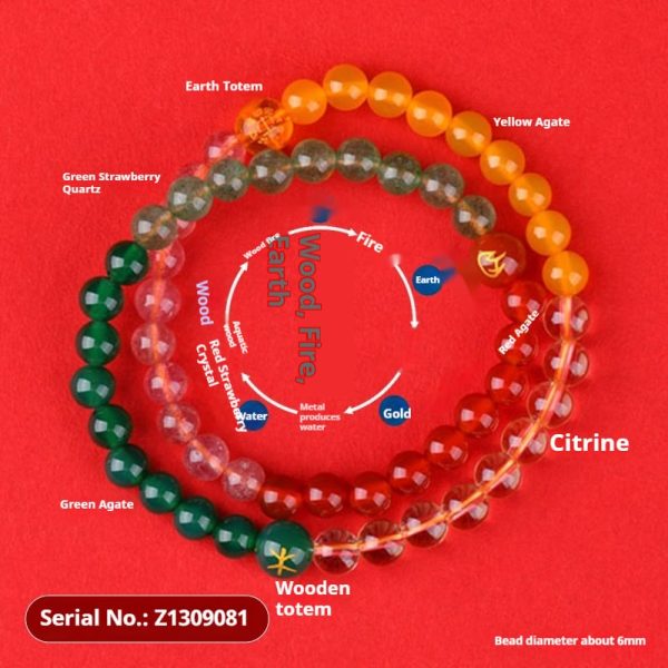 Three-attribute Gold Water Soil Bracelet For Men And Women