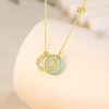 Women's Sterling Silver Bamboo Joint Peace Buckle Necklace