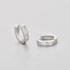 European And American Simple Circle Zircon Earrings