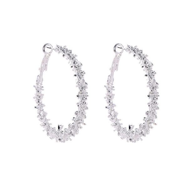 Earrings Simple Irregular Thorny Circle