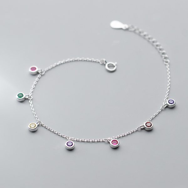 Simple Geometric Round Ornamental Stone Tassel Elegant Graceful Hand Jewelry