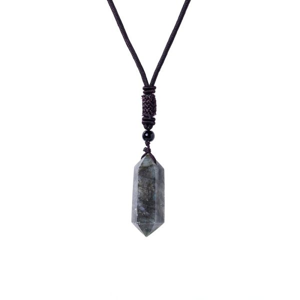 Raw Crystal Energy Stone Jewelry Pendant Necklace