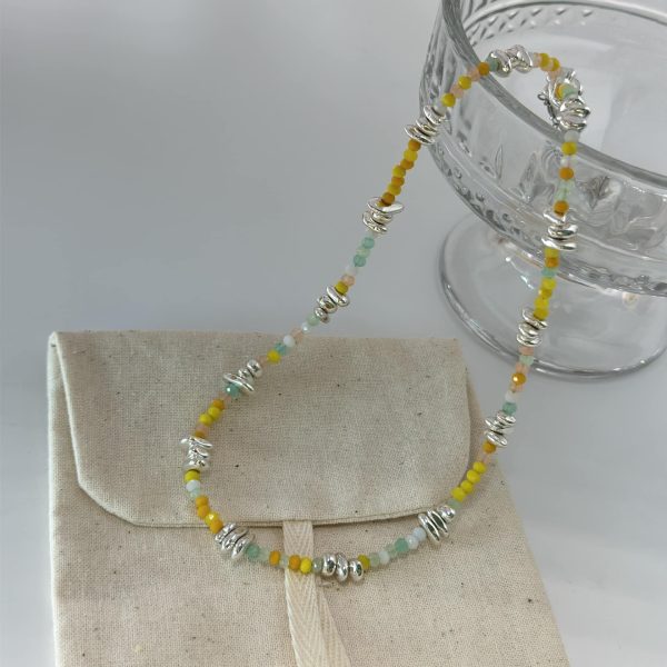 1ffb9529-b7dc-440a-9abd-99a7c5e722d1.jpg Retro Minority Advanced Design Irregular Shaped Small Pieces Of Silver Necklace