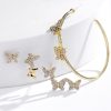 New butterfly earring set combination